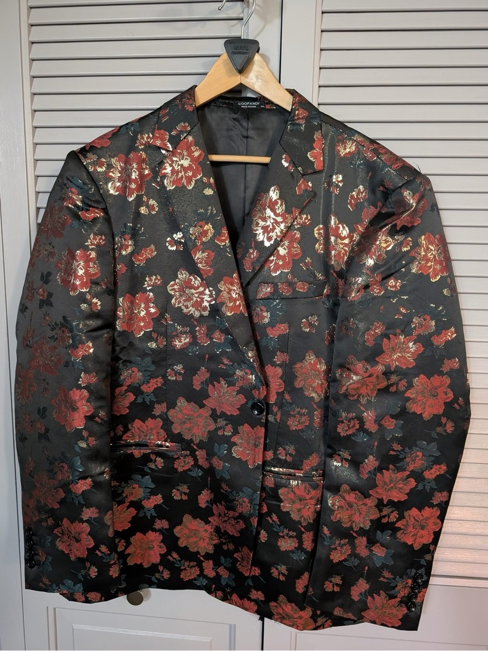 Coofandy Men’s Floral Blazer